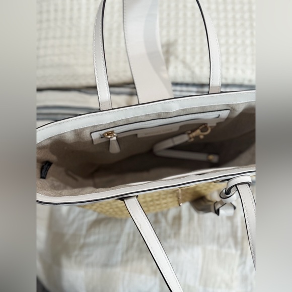 Michael Kors Malibu Small Straw Tote Bag - Picture 4 of 4